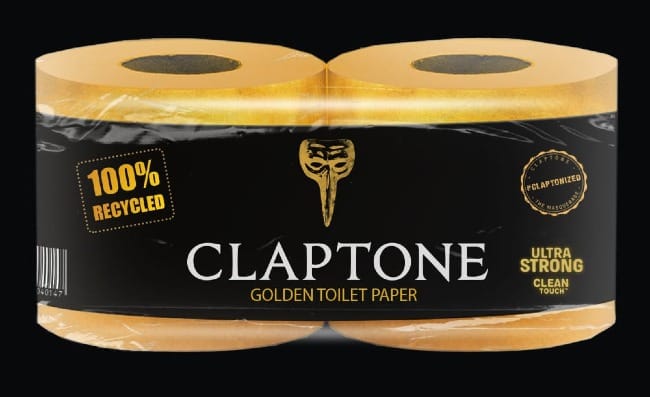 goldenes Toilettenpapier
