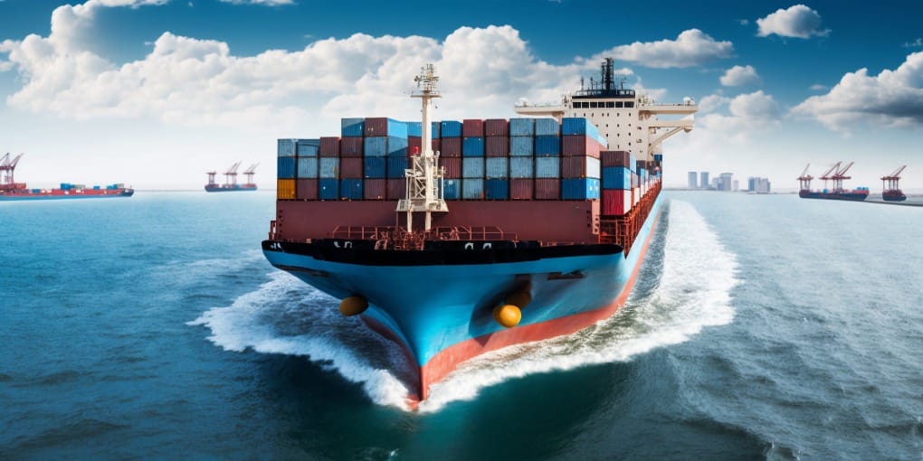 Bambus-Toilettenpapier auf Frachtschiff